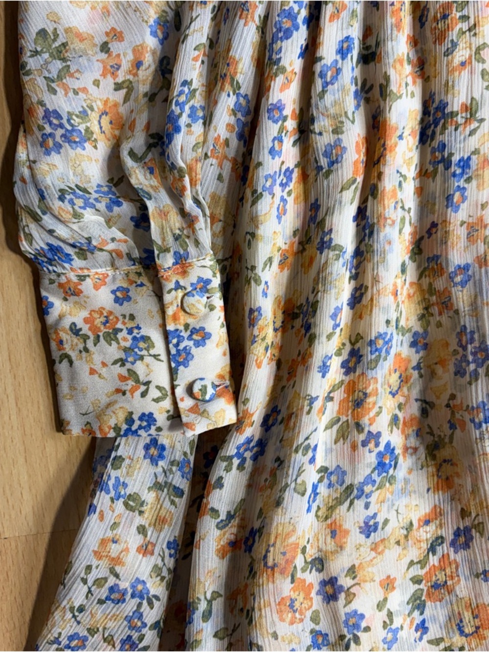Sezane NWT Barbara Faux Wrap Dress in Garden Floral - Picture 6 of 12